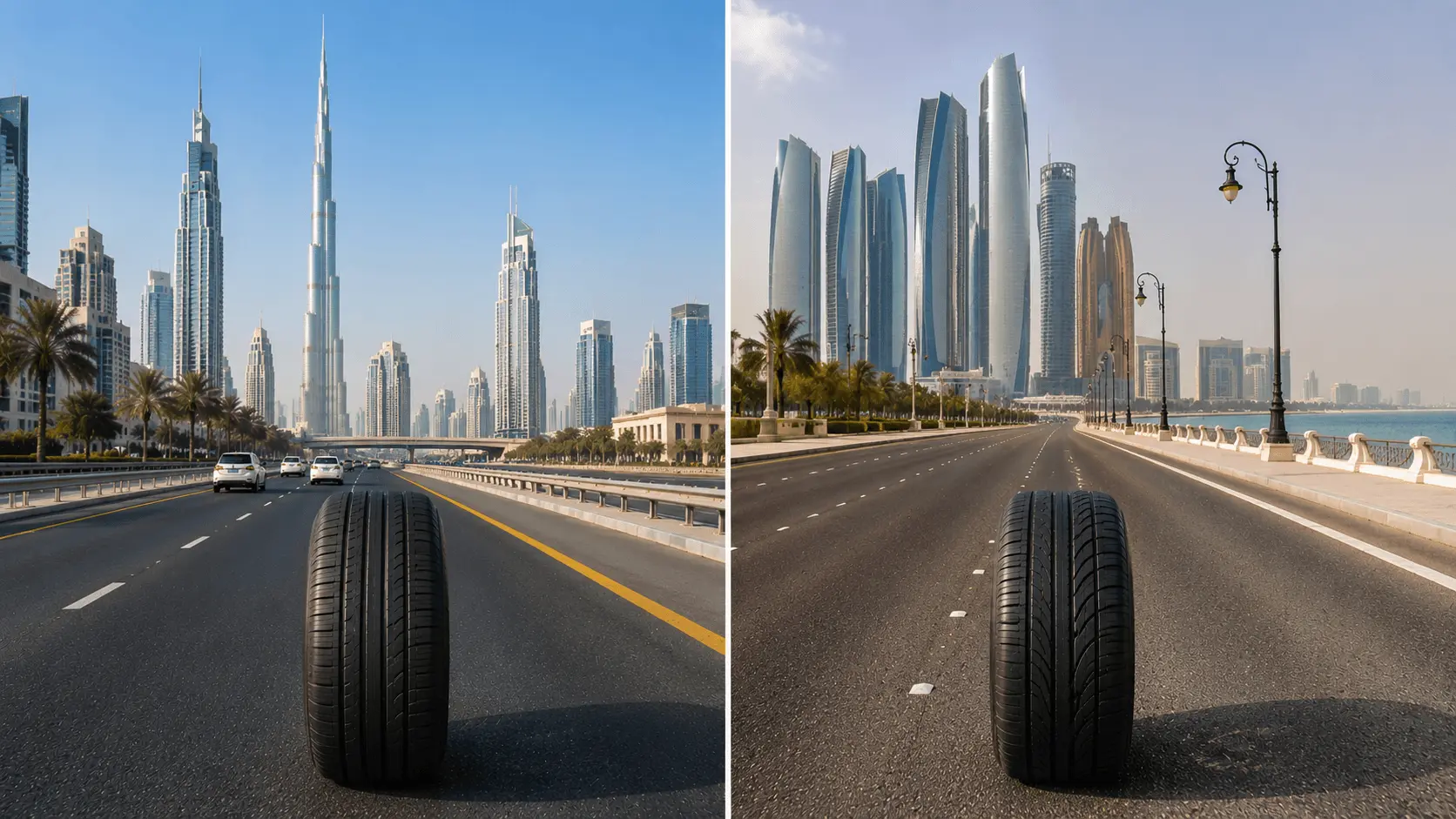 Abu Dhabi vs Dubai Roads How Different Road Conditions in Each Emirate Affect Your Tyres