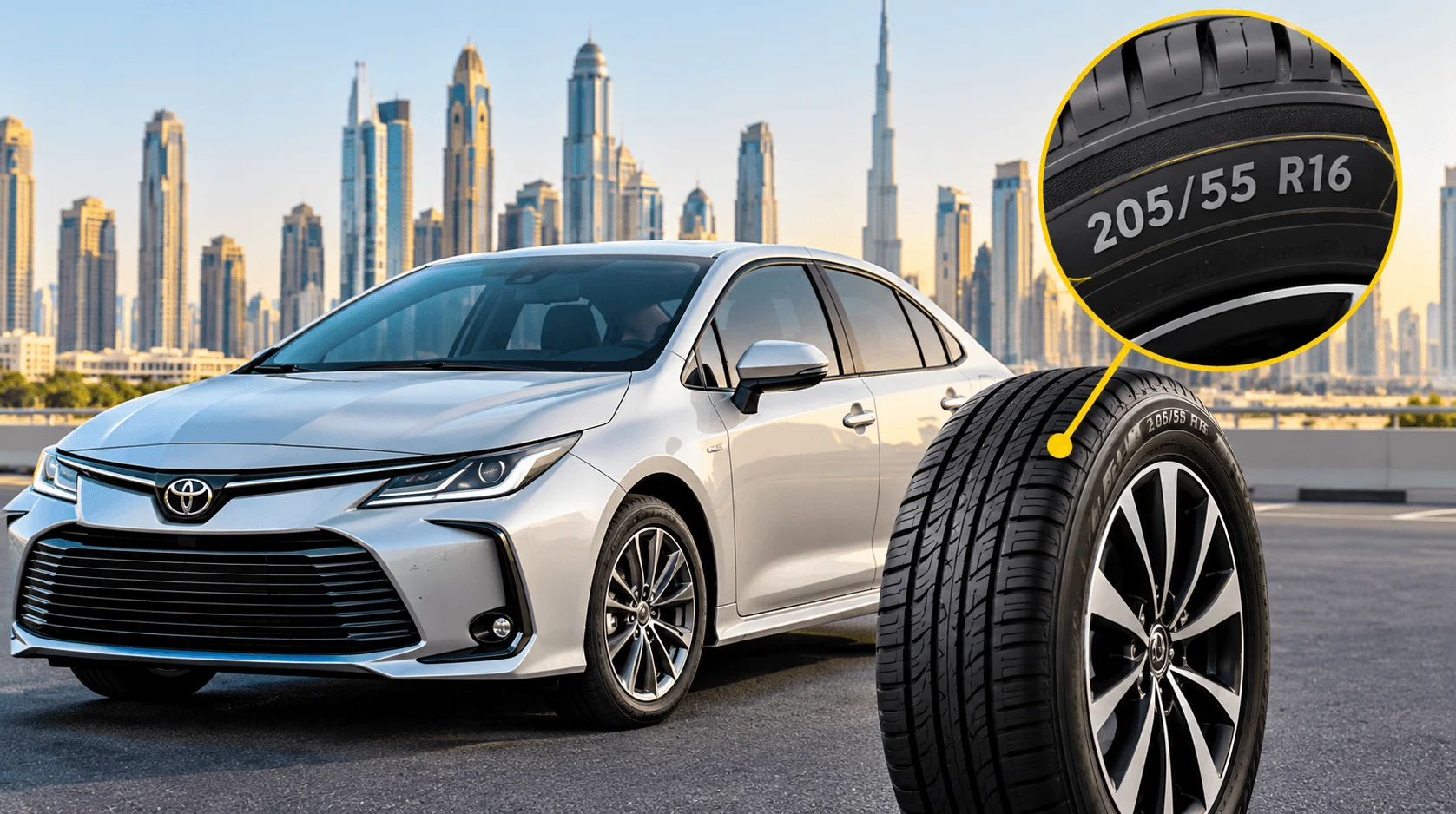 Best 205/55 R16 Tyres for the Toyota Corolla in the UAE: What to Buy Online