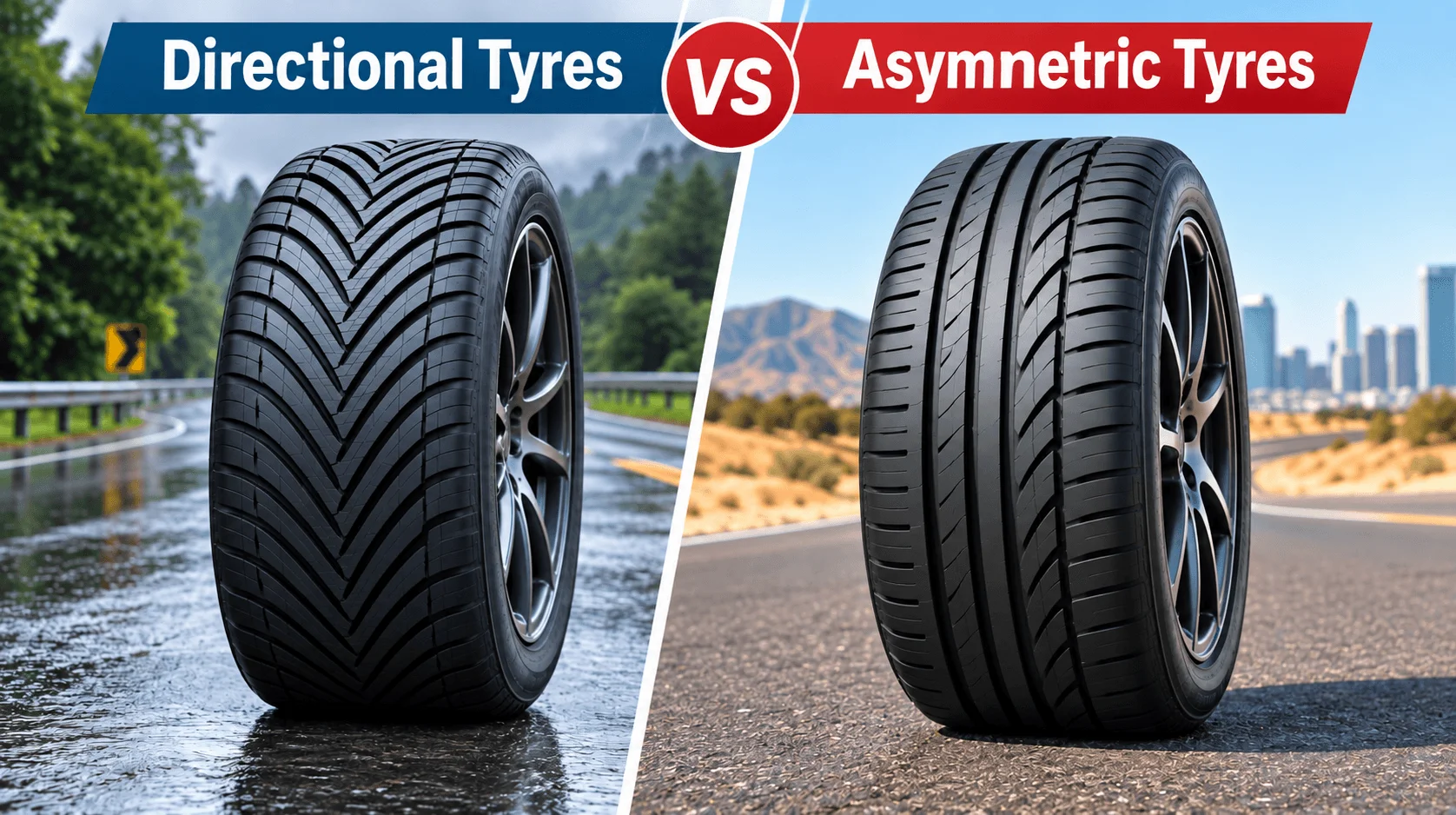 Directional vs Asymmetric Tyres: Differences, Benefits & Which to Choose