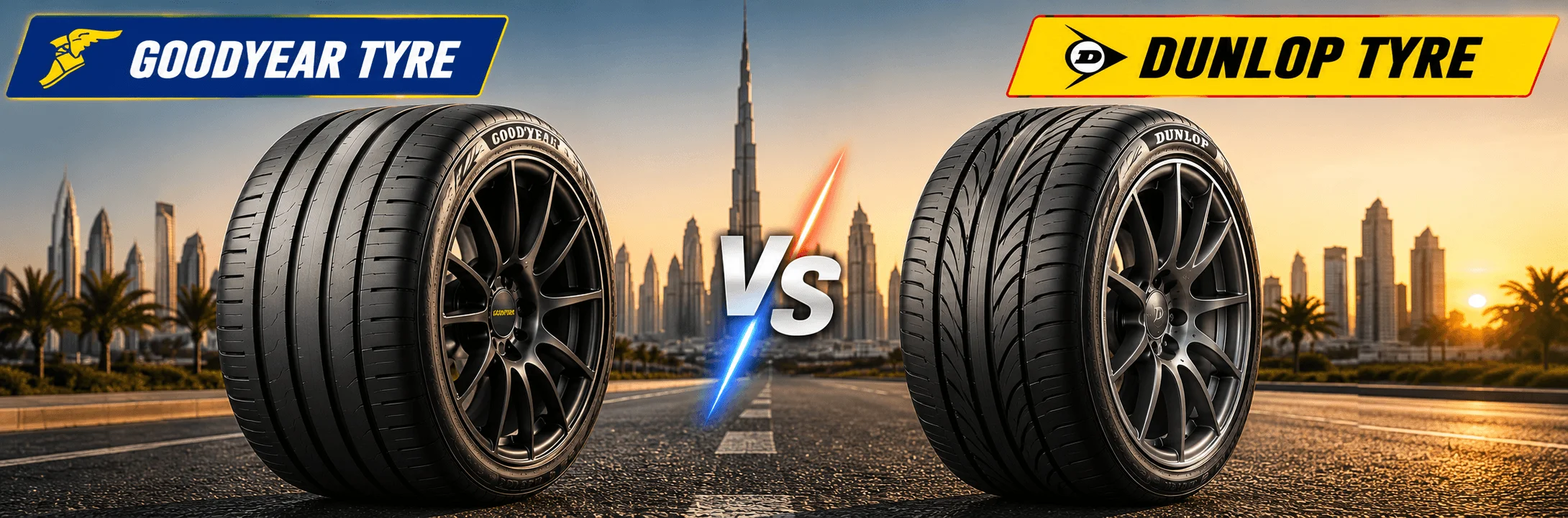 Goodyear vs Dunlop: Premium Tyre Comparison for UAE Drivers
