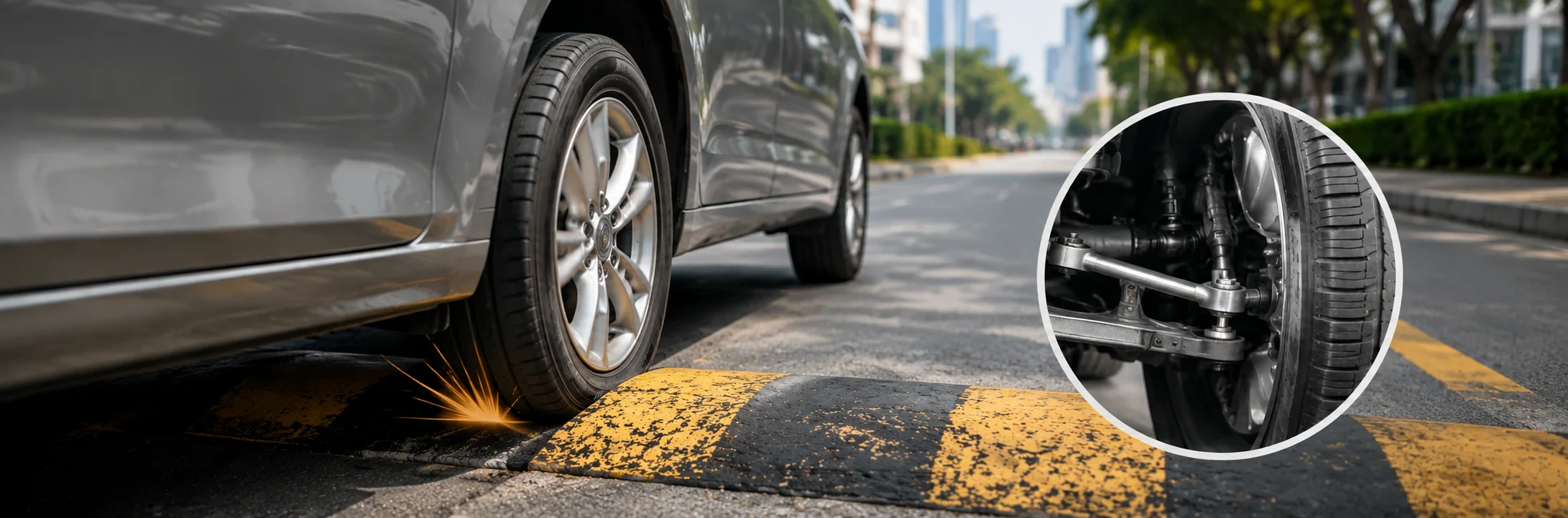 Hit a Speed Hump Too Hard? Here's How It Can Affect Your Wheel Alignment