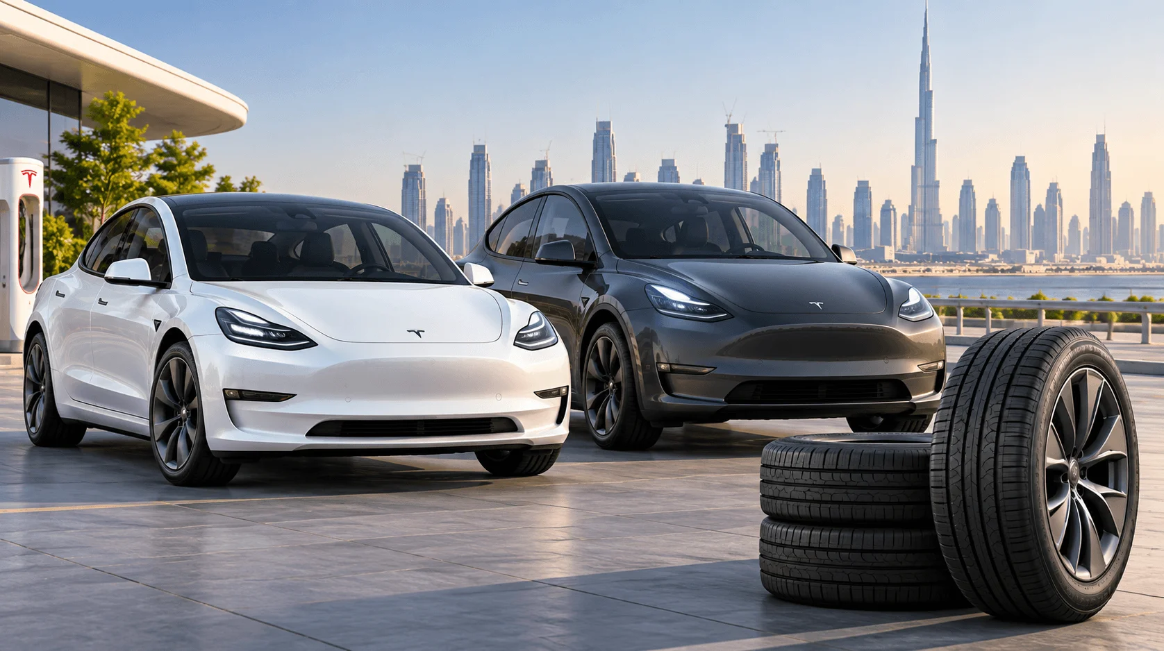 Tesla Model 3 And Y Tyres Online In The UAE: Range, Noise And Wear